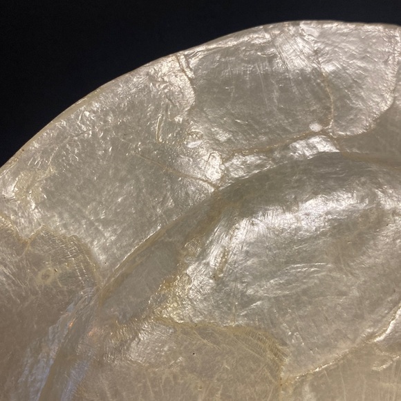 Hallie St Mary Inc Capiz Shell Charger Plates Placemat Set of Three - Picture 15 of 17